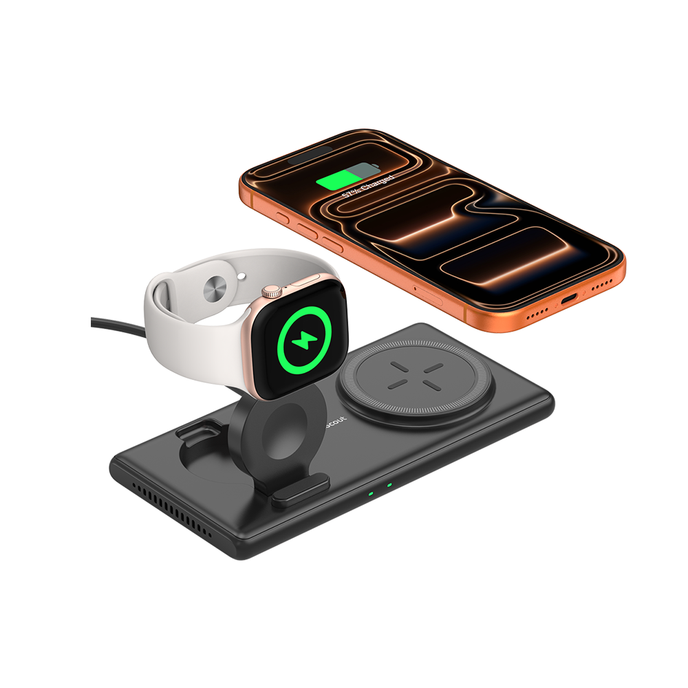 SwanScout 502M - 2 w 1 magnetyczna bezprzewodowa ładowarka dla Apple