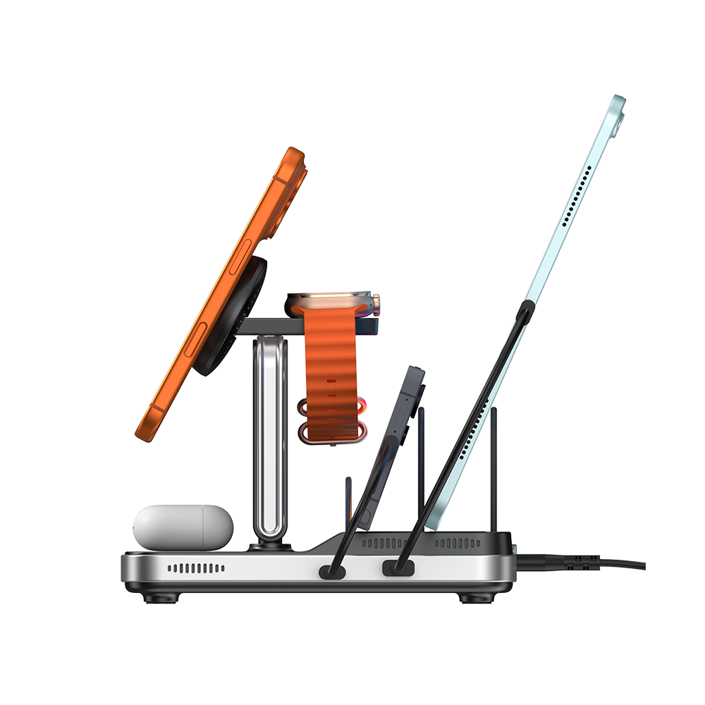 SwanScout 901M - Caricatore wireless 5 in 1 per Apple