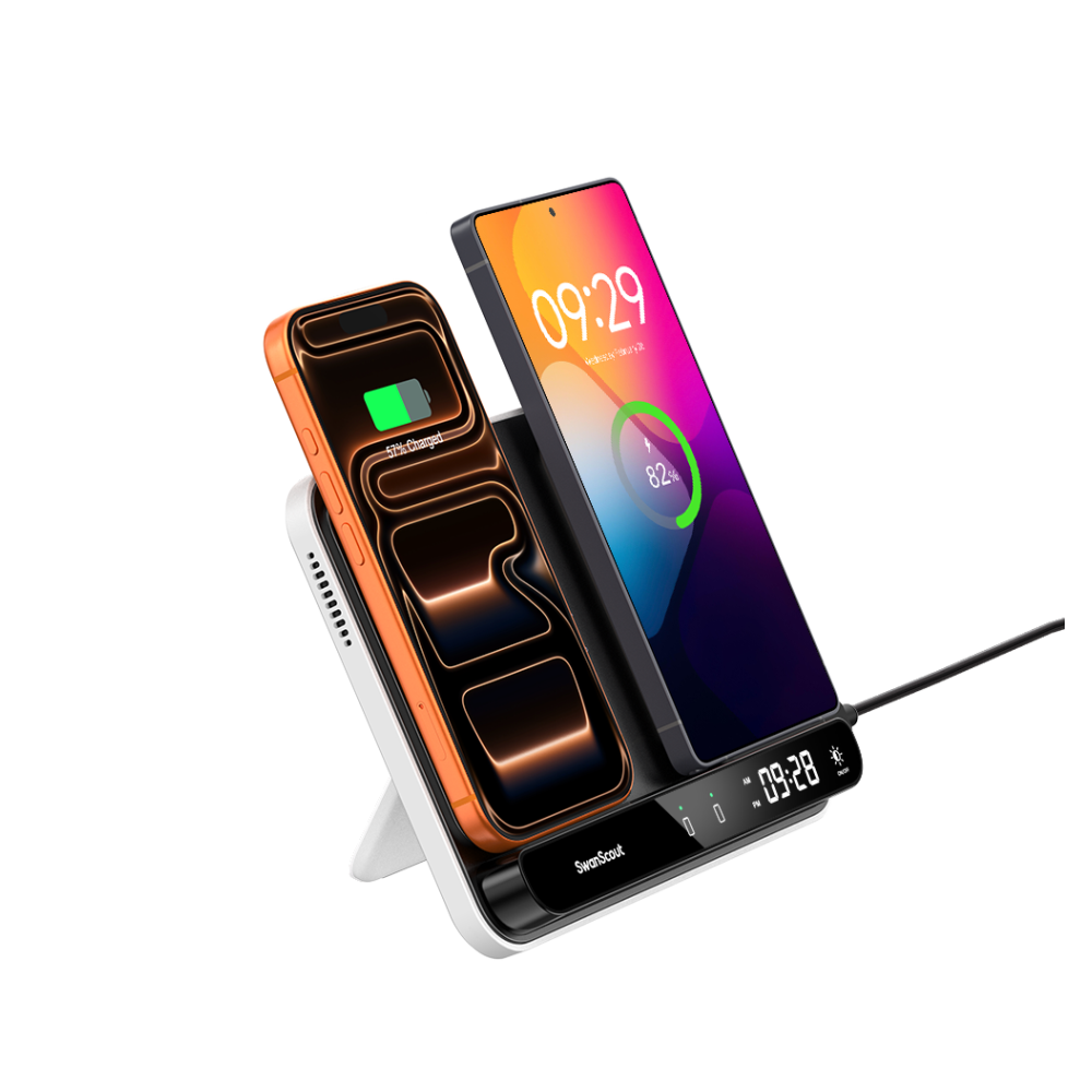 SwanScout 504 - Kabelloses Ladegerät für zwei Telefone