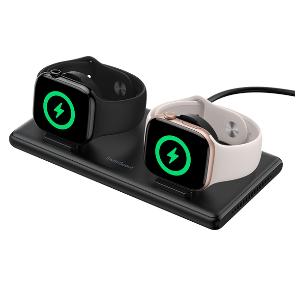 SwanScout 507DA – Chargeur double pour Apple Watch