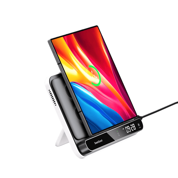 The SwanScout 504F is a versatile Samsung charging station that powers your phone, watch, and earbuds all at once.