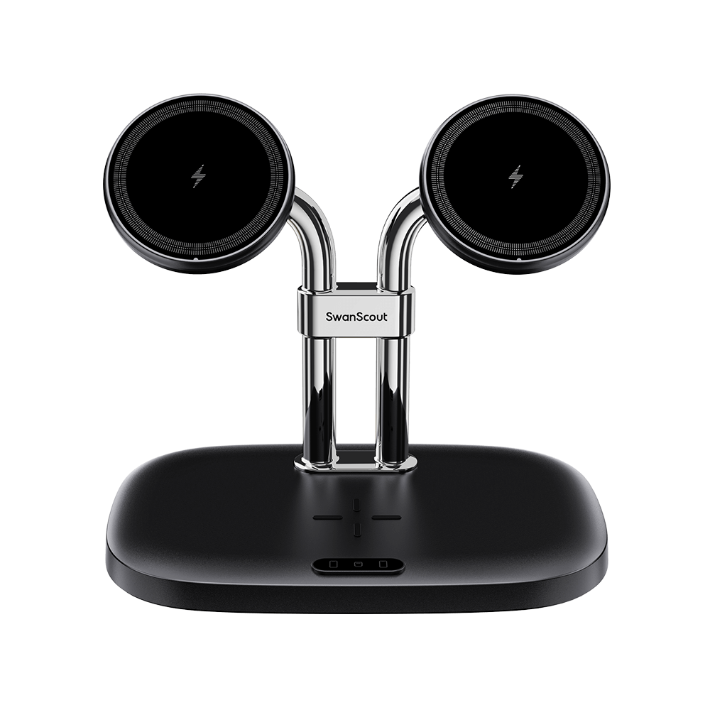 SwanScout 706SM - Caricatore magnetico doppio per Samsung