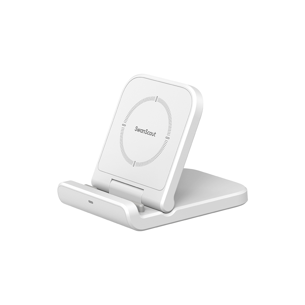 SwanScout 501S | Wireless charger for Samsung Z Flip 6, offering fast charging with a lightweight and convenient design.
