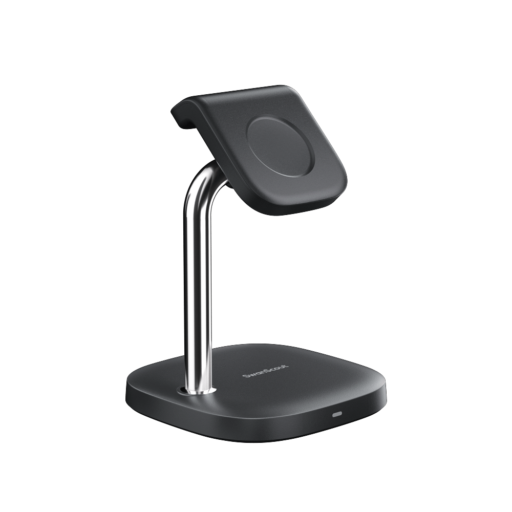 Designed with form and function, the SwanScout 505S supports wireless charging for Galaxy Watch 6 Classic and earlier.