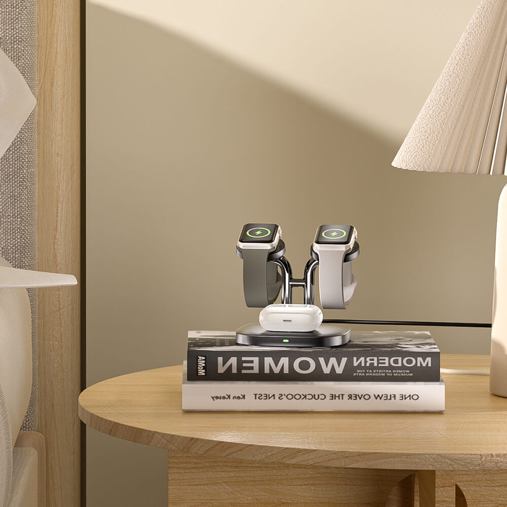 The SwanScout 704A supports your wearable needs as an iWatch charger, blending speed with wireless convenience.