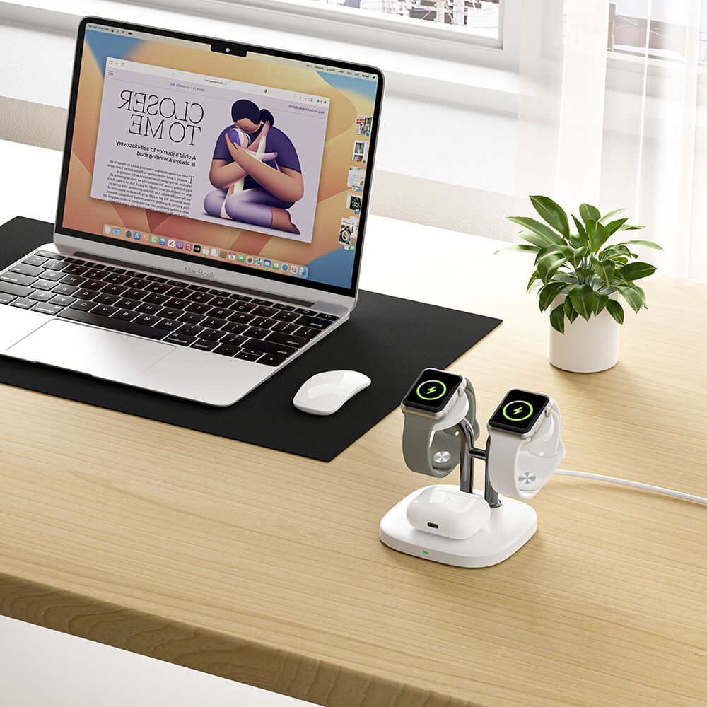 The SwanScout 704A provides fast and stable power as an Apple Watch Ultra 2 charger in a sleek, wireless design.