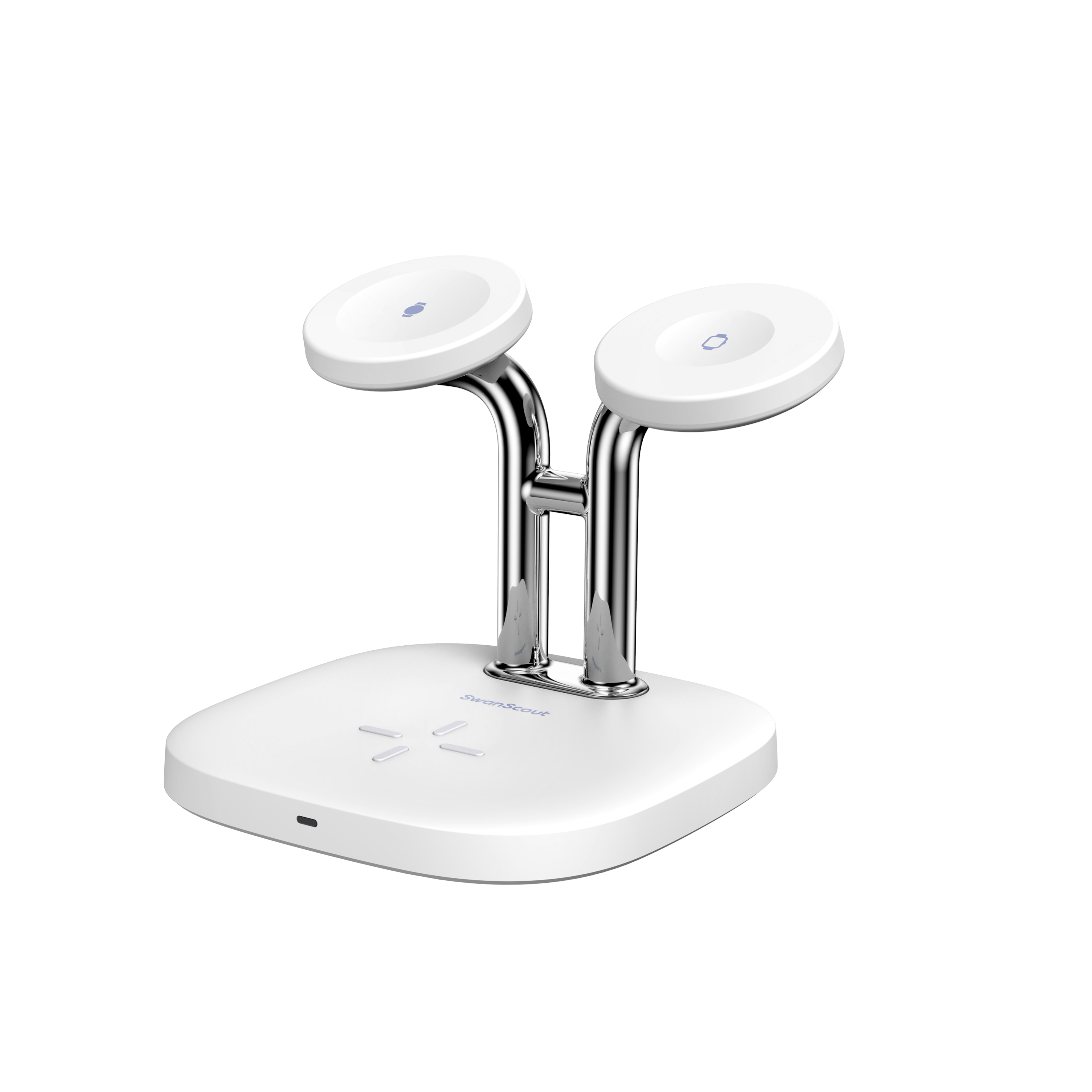 SwanScout 704D - 适用于 Apple 和 Samsung 的手表无线充电器