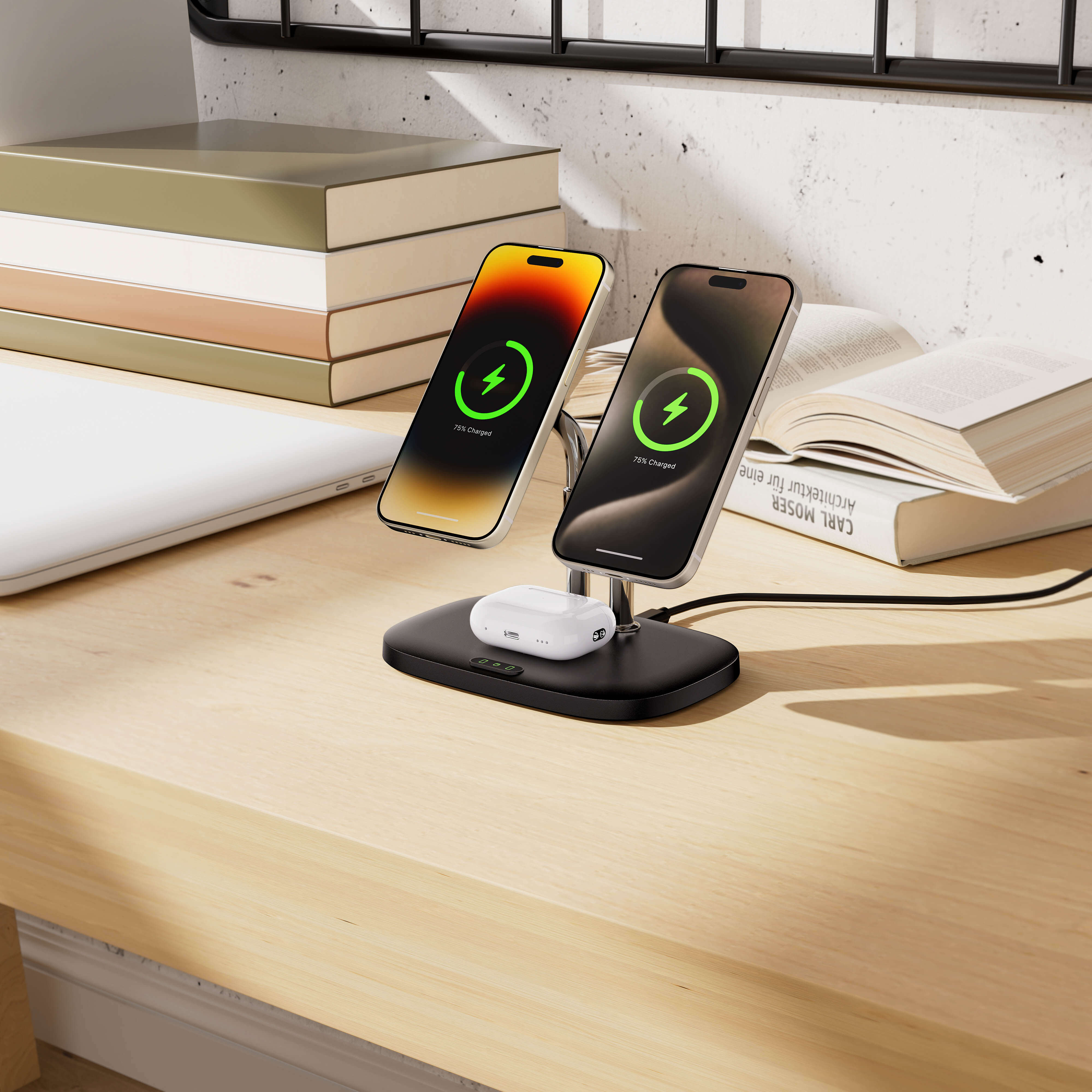 Featuring clean aesthetics, the swanscout 706M is a balanced alternative to the Anker charging station.