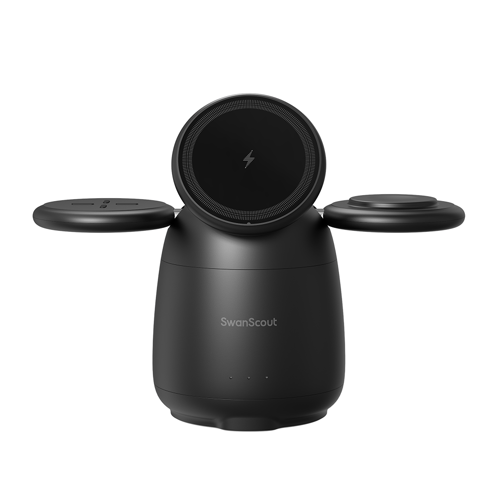 SwanScout 707M - Stazione di Ricarica Wireless Magnetica per Apple
