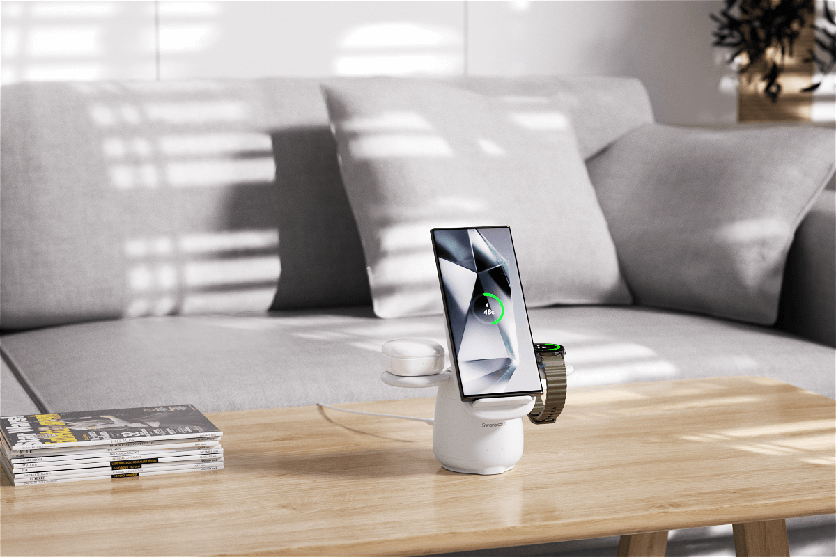 Get the power you need with the SwanScout 707S, a fast wireless charger for Samsung with optimized thermal control.