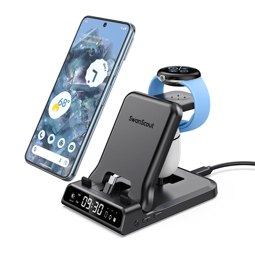 SwanScout 701G2 - Chargeur rapide filaire pour Pixel Watch 2/3