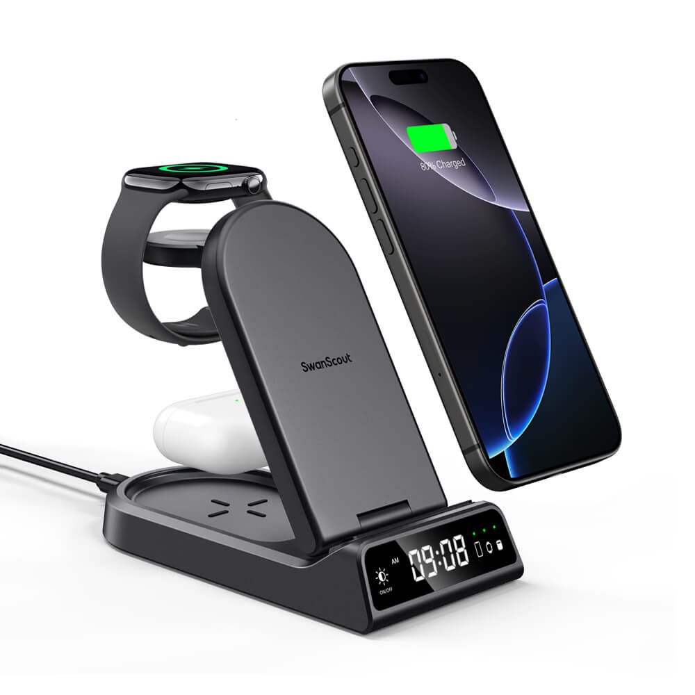 SwanScout 702A - Station de Charge Sans Fil pour Apple