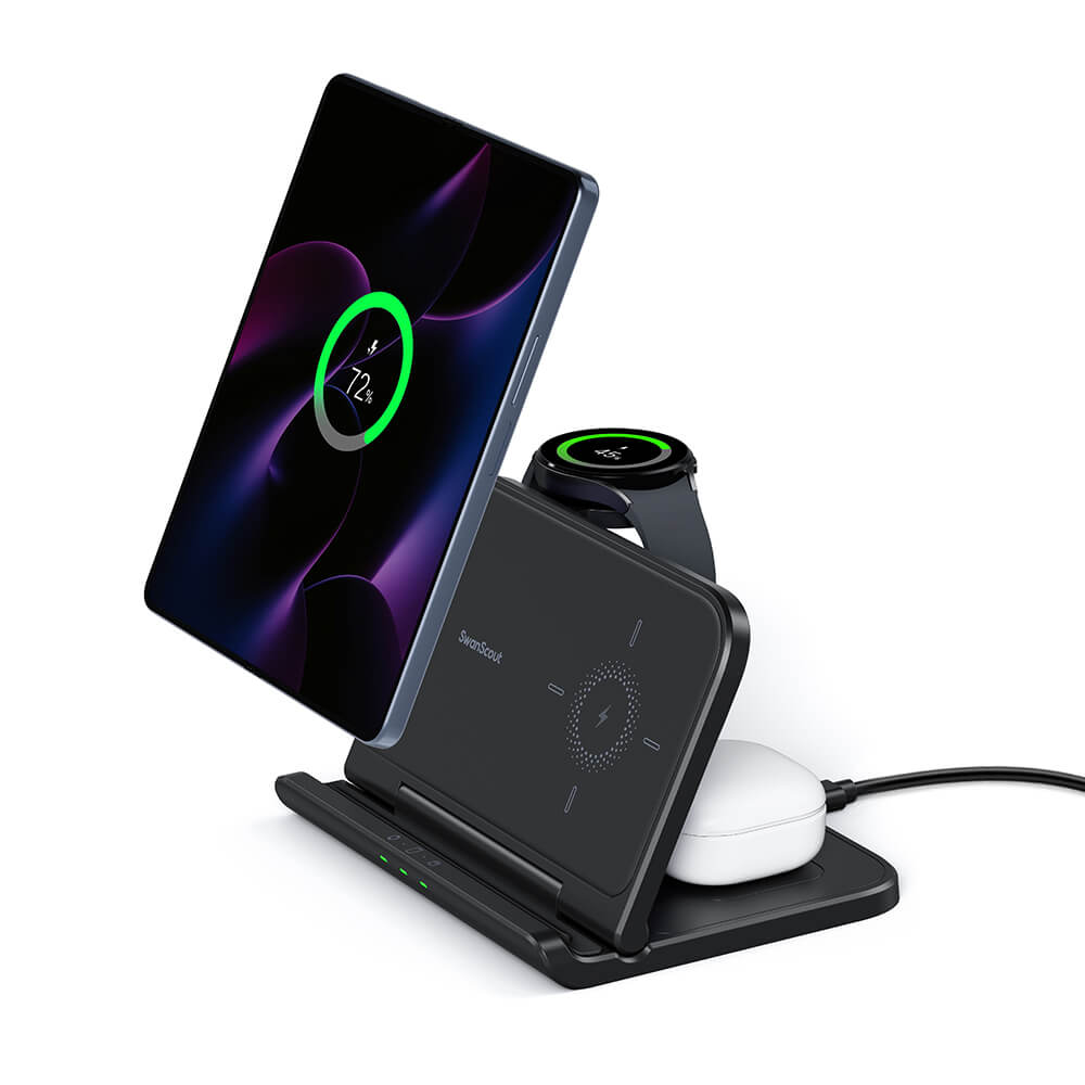 SwanScout 705S - Chargeur sans fil 3 en 1 pour Galaxy Z Fold