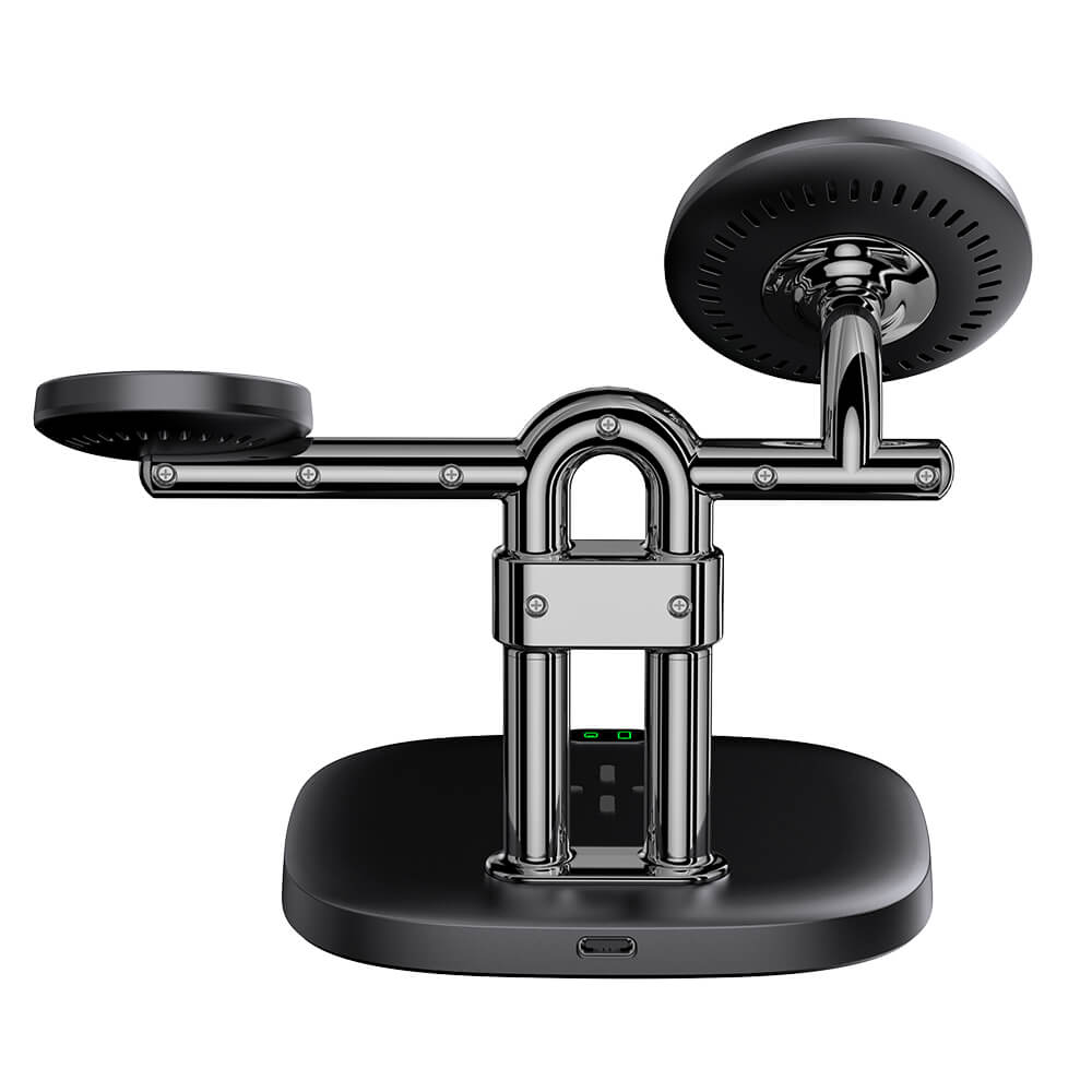 SwanScout 712M – Stație de Încărcare Wireless Magnetică 3 în 1 pentru Apple