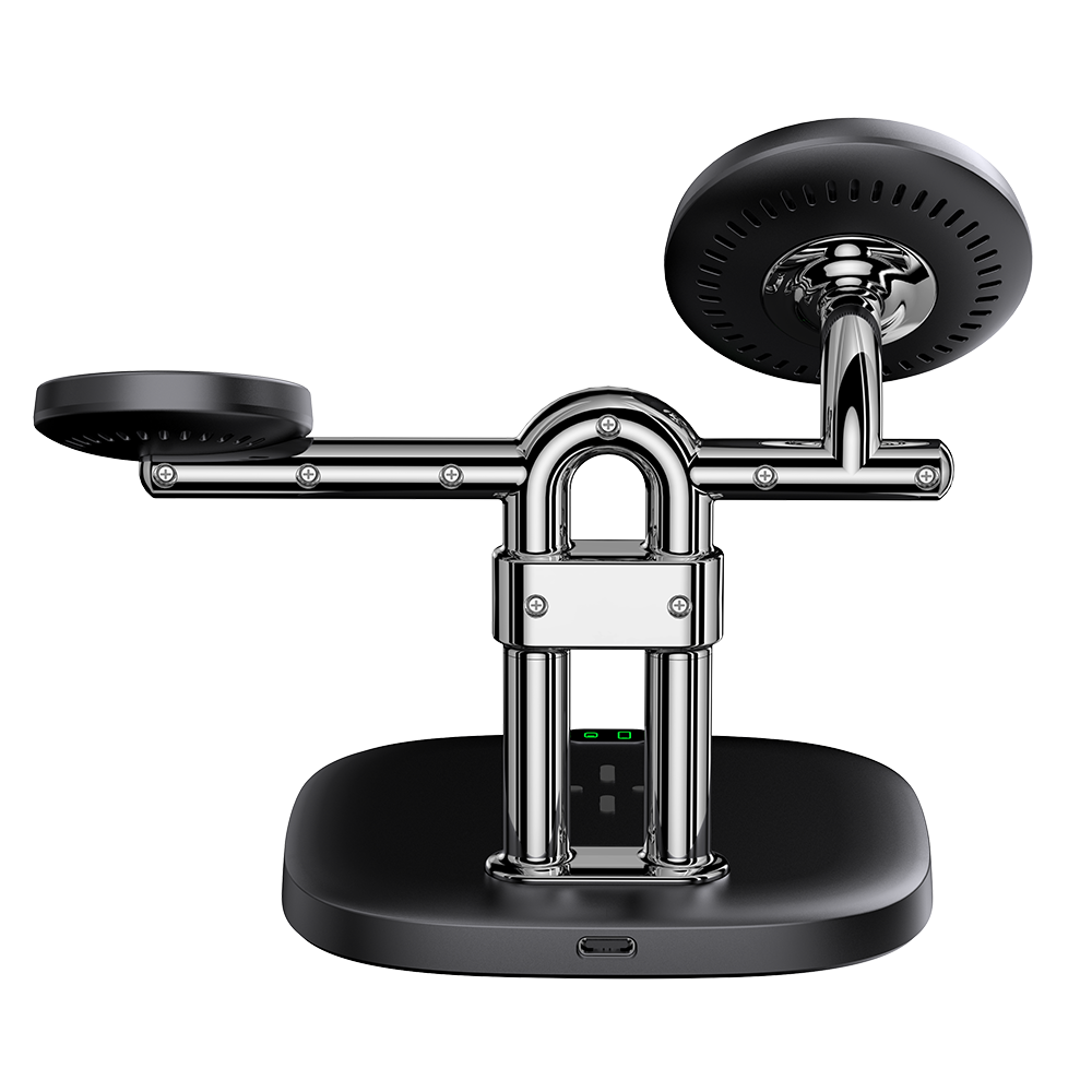 Wireless charger with charging status indicator light