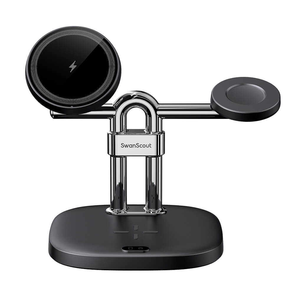 SwanScout 712SM – 3-in-1 magnetische kabellose Ladestation für Samsung
