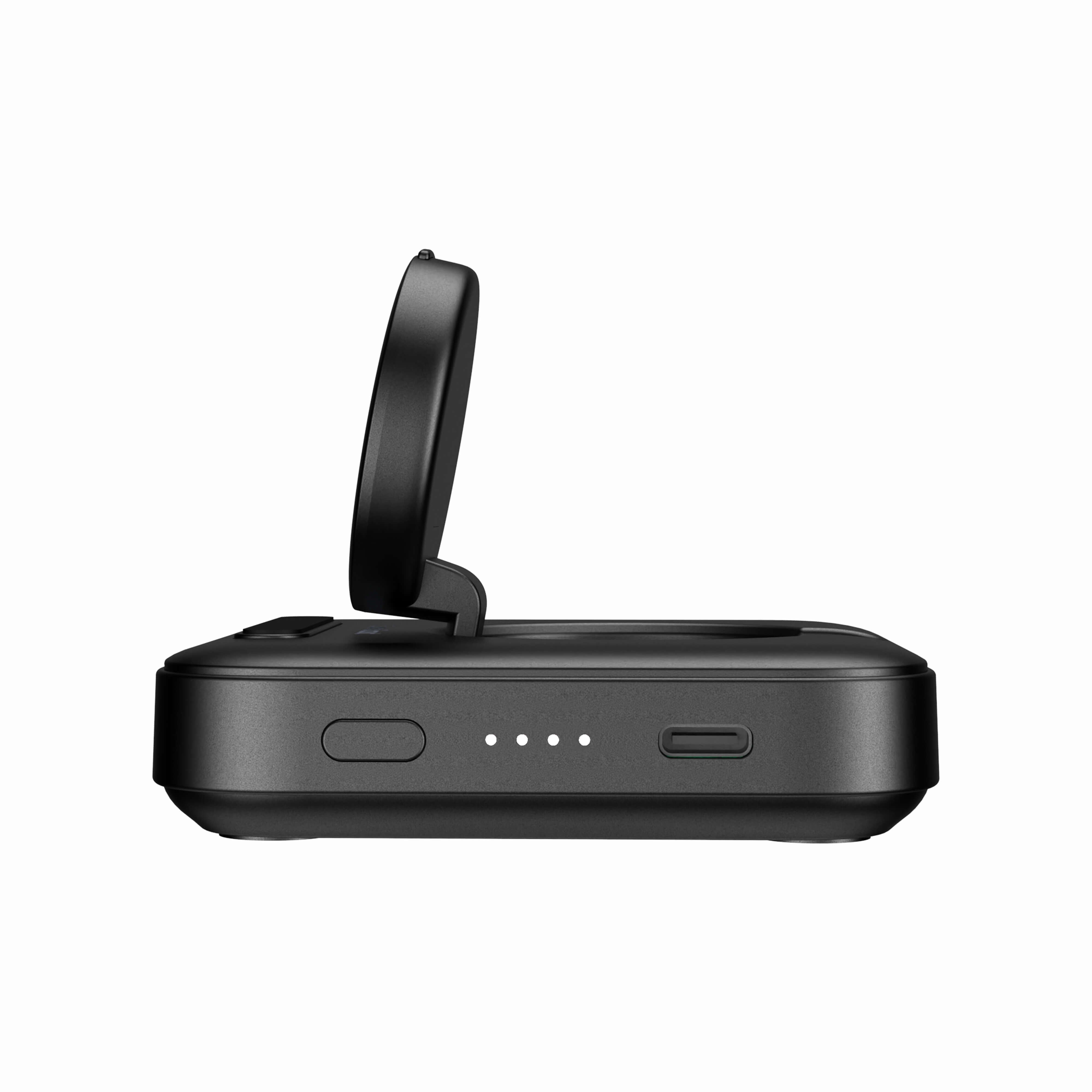 Compact and lightweight, the SwanScout 303G serves as a portable wireless charger ideal for travel and daily carry