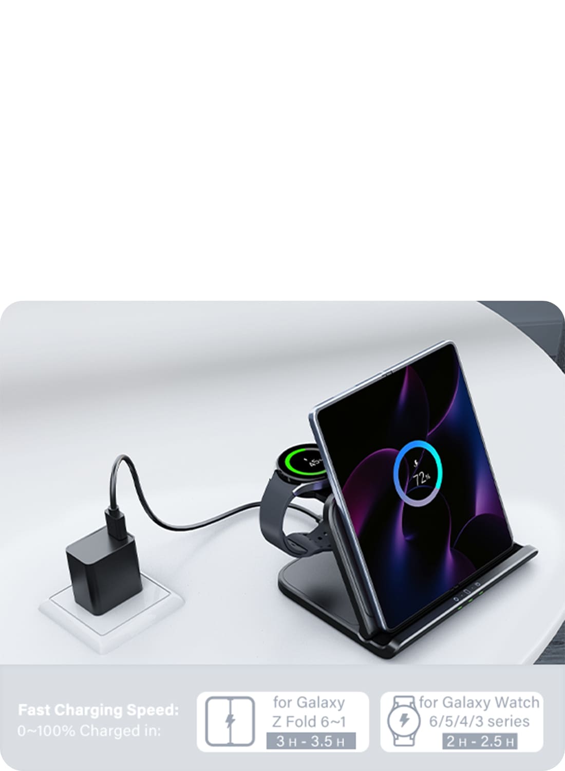 25W or higher PD or QC 3.0 wall charger recommended for the SwanScout 705S
